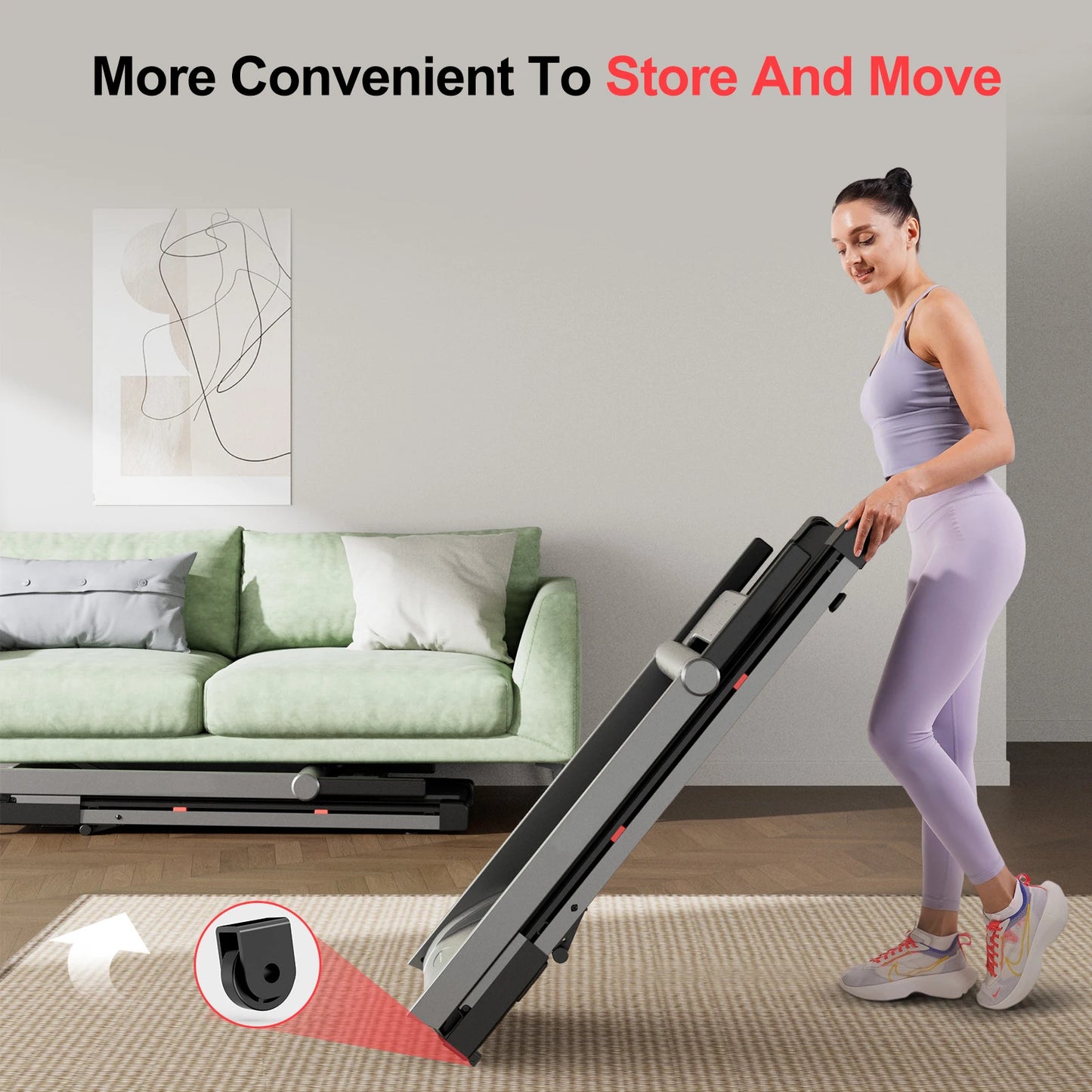 Superun Foldable Incline Treadmill With Touch Screen