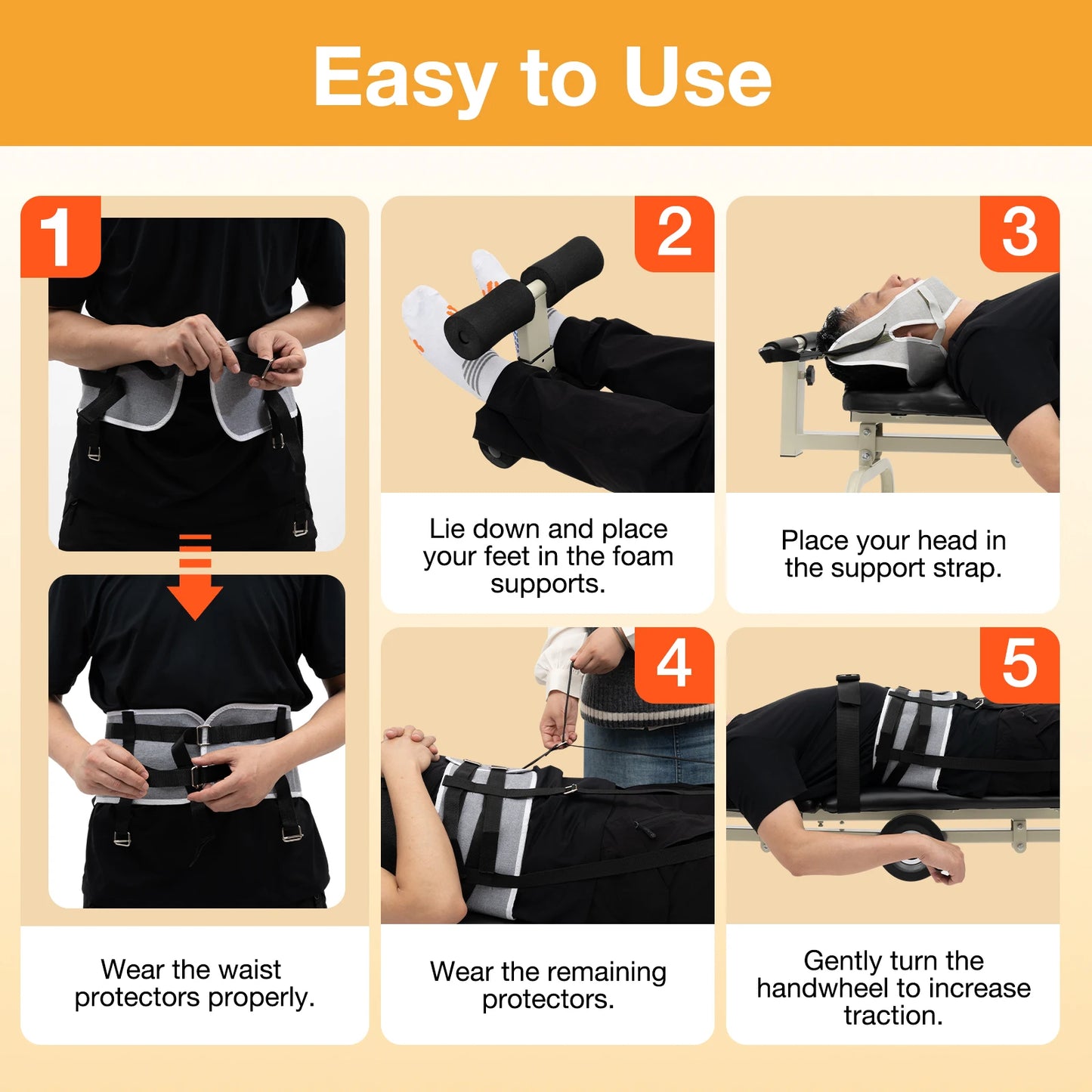 Hign Concerned Chemical Lumbar Traction Table Massage Tool