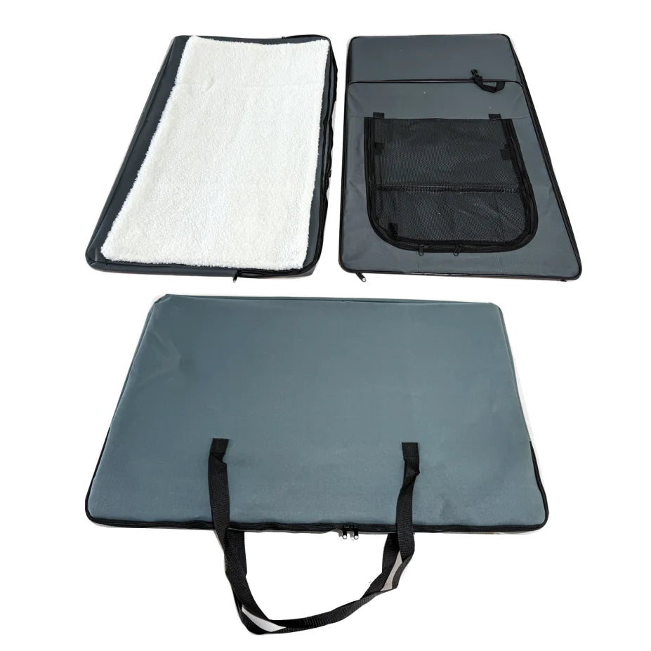 Kingold Folding Pet Crate Collapsible Breathable Portable