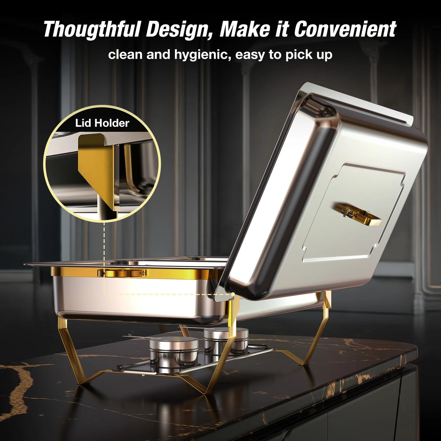 Stainless Steel Chafing Dish Buffet Set Food Warmer