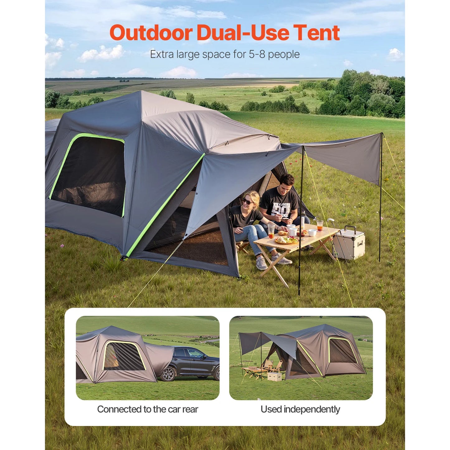 SucceBuy SUV Tent For Camping Waterproof Mesh Windows