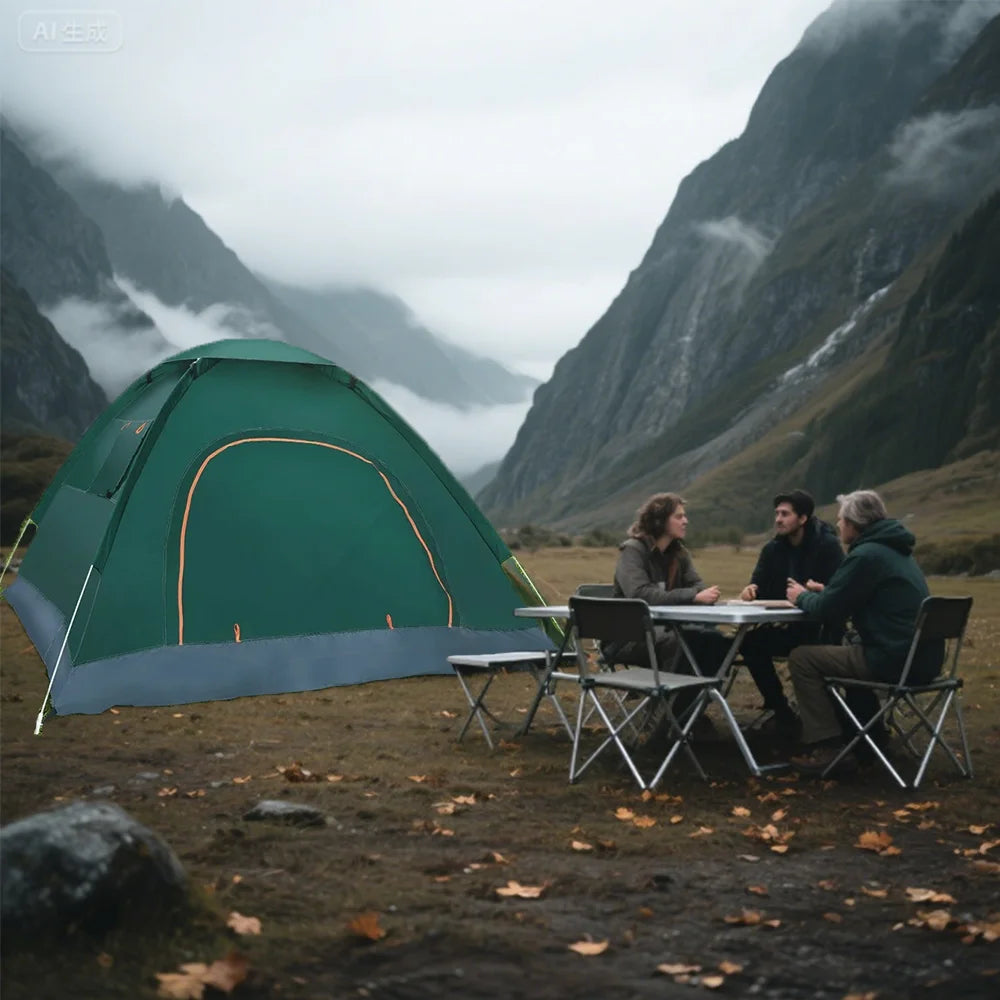 Building 2-3 Person Outdoor Pop Up Tent Lightweight