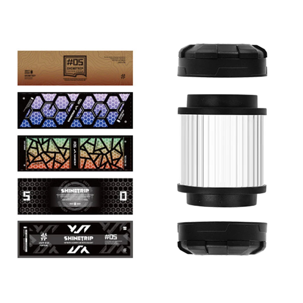 Electric Portable Tent Lamp Rechargeable Rotable Lantern