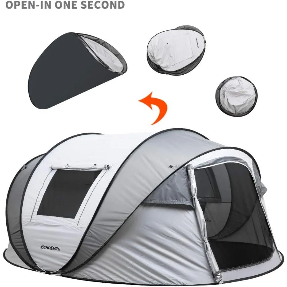 Building Camping Instant Pop Up Tent Easy Setup Dome
