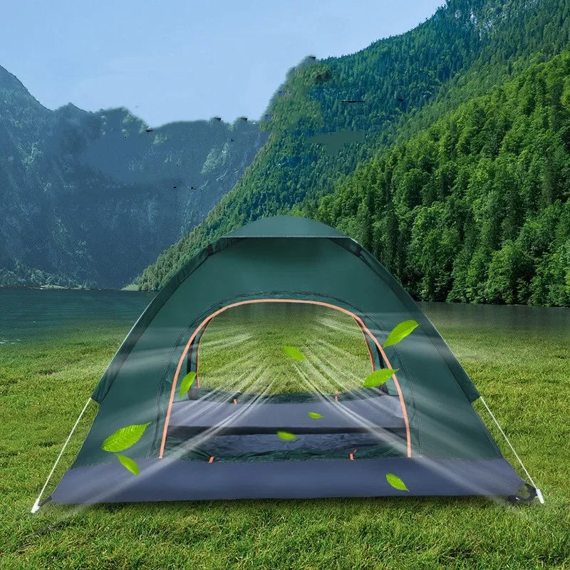 Building 2-3 Person Outdoor Pop Up Tent Lightweight