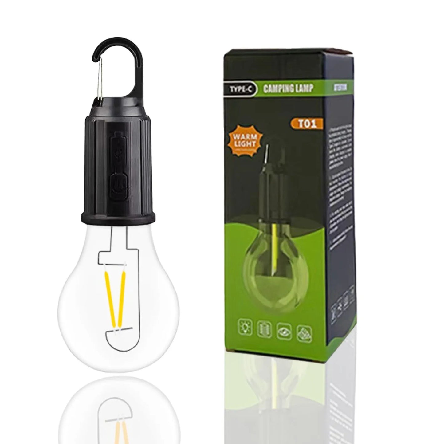 Outdoor USB Rechargeable LED Lamp Bulbs High Brightness Emergency Light Hook Up Camping Fishing Portable Lantern Night Lights