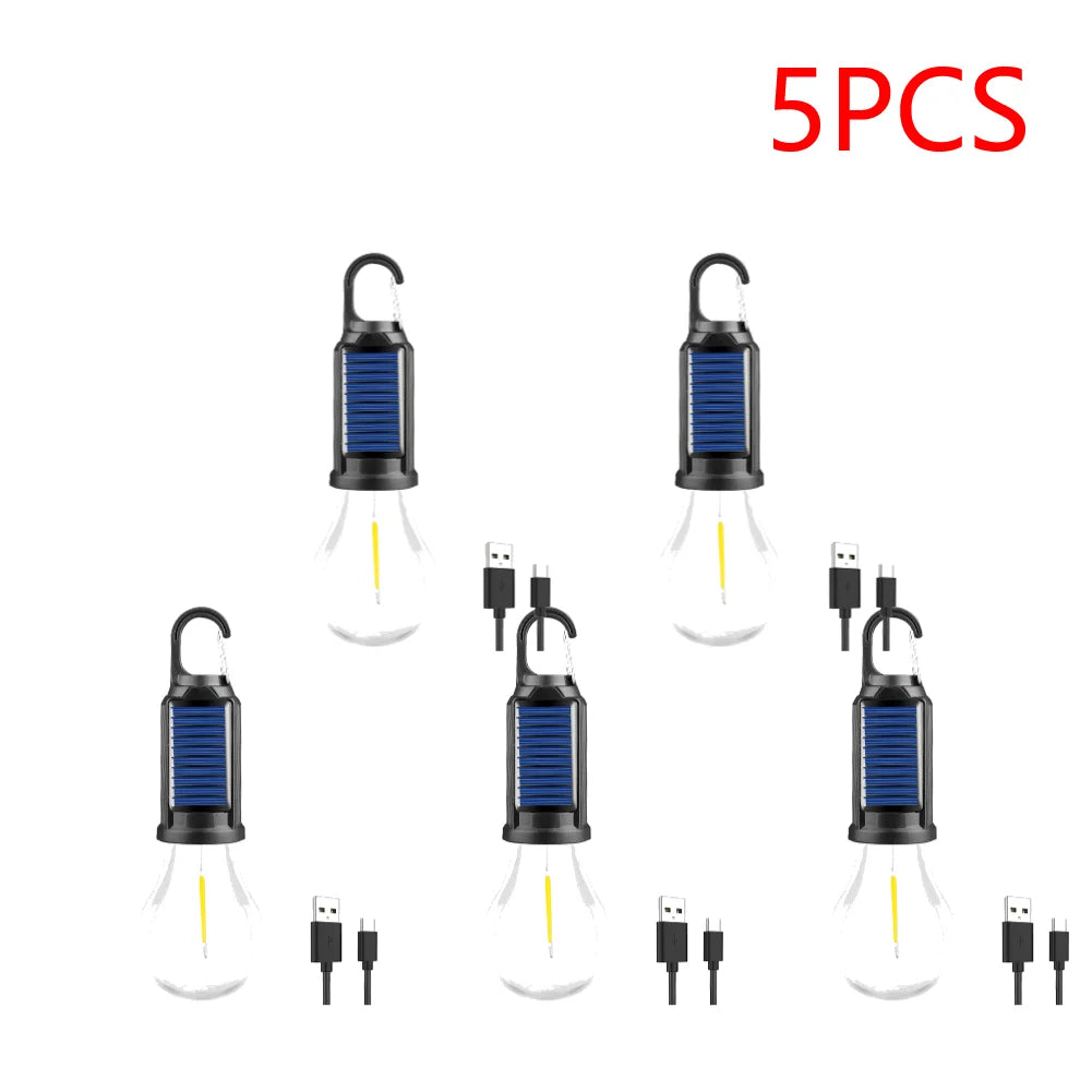 Shunmaii Solar LED Lantern USB Charging Camping Light