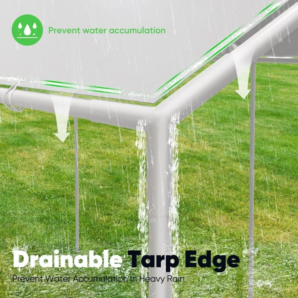 Heavy Duty Carport Tent Shelter Waterproof Events Parking