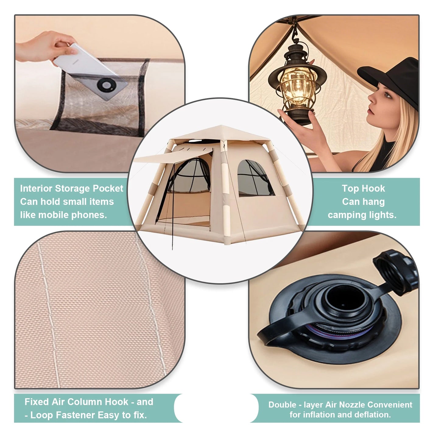 Building Automatic Inflatable Tent Quick Setup Shelter