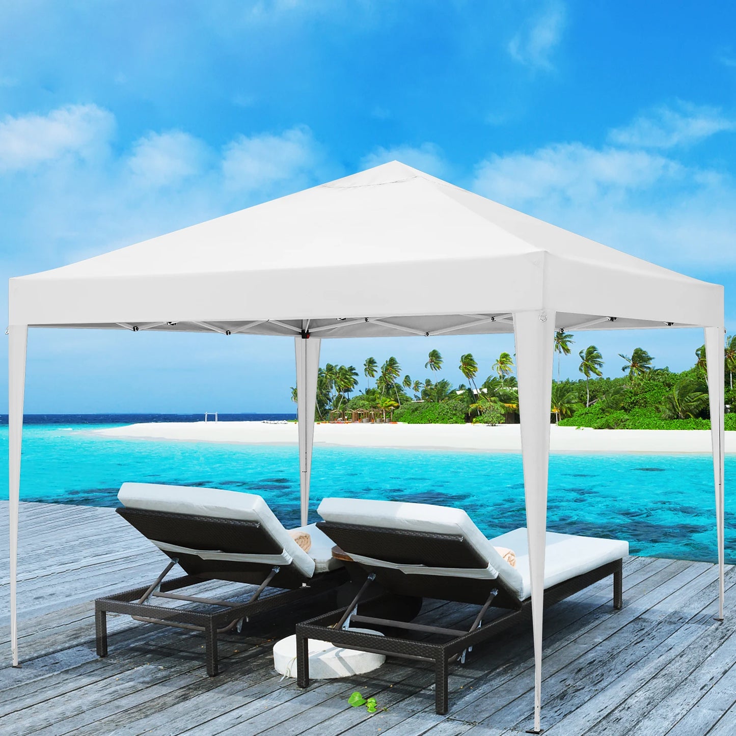 COBIZI Pop Up Waterproof Canopy Tent With 4 Side Walls