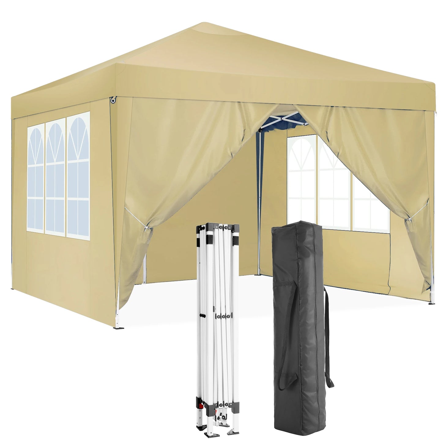 COBIZI Pop Up Waterproof Canopy Tent With 4 Side Walls