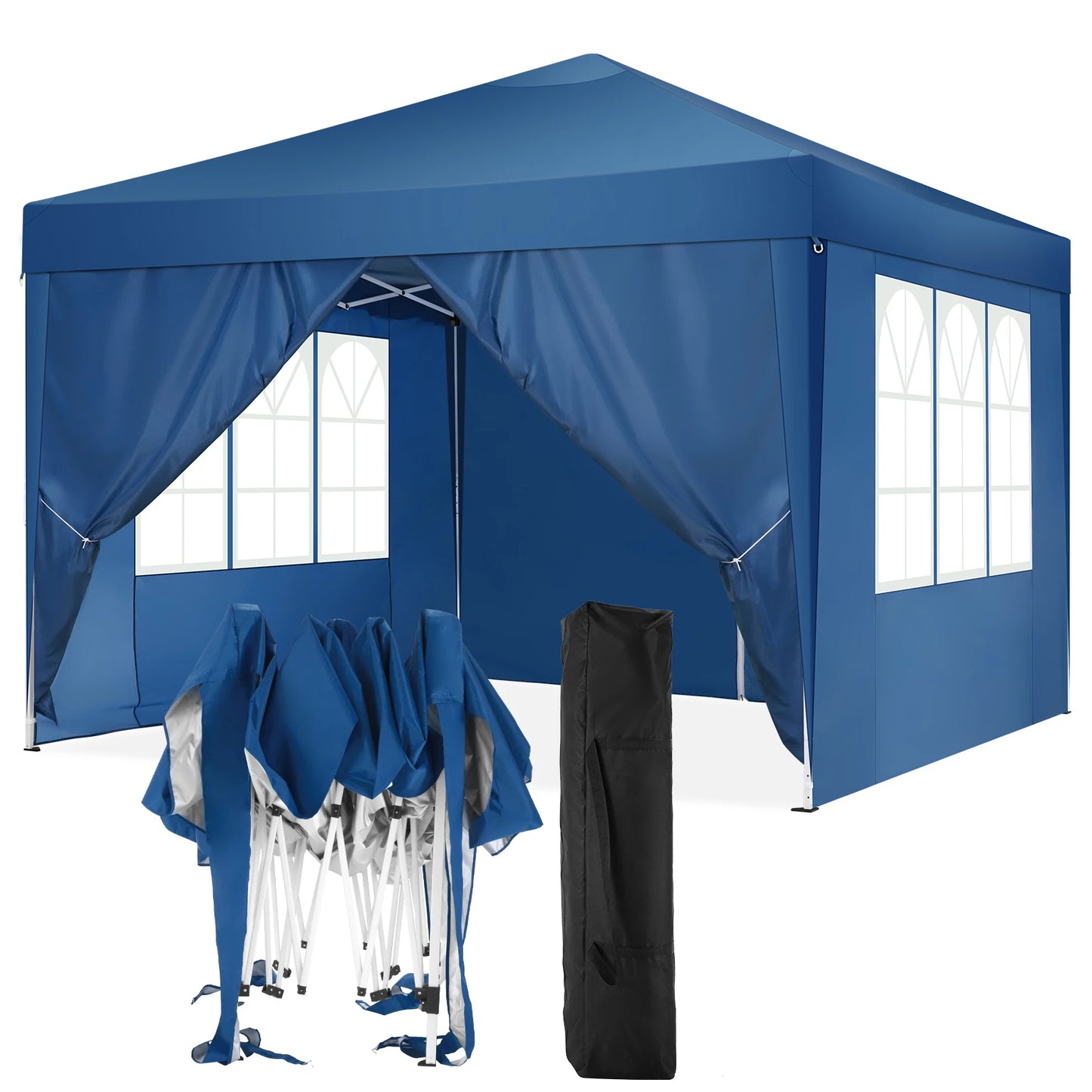 Cobizi Pop Up Canopy Tent 4 Sidewalls Waterproof Shelter