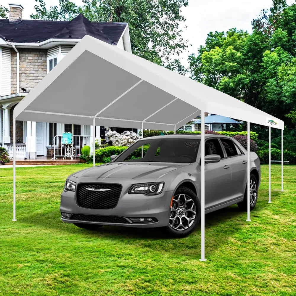 Heavy Duty Portable Carport With Ventilated Windows