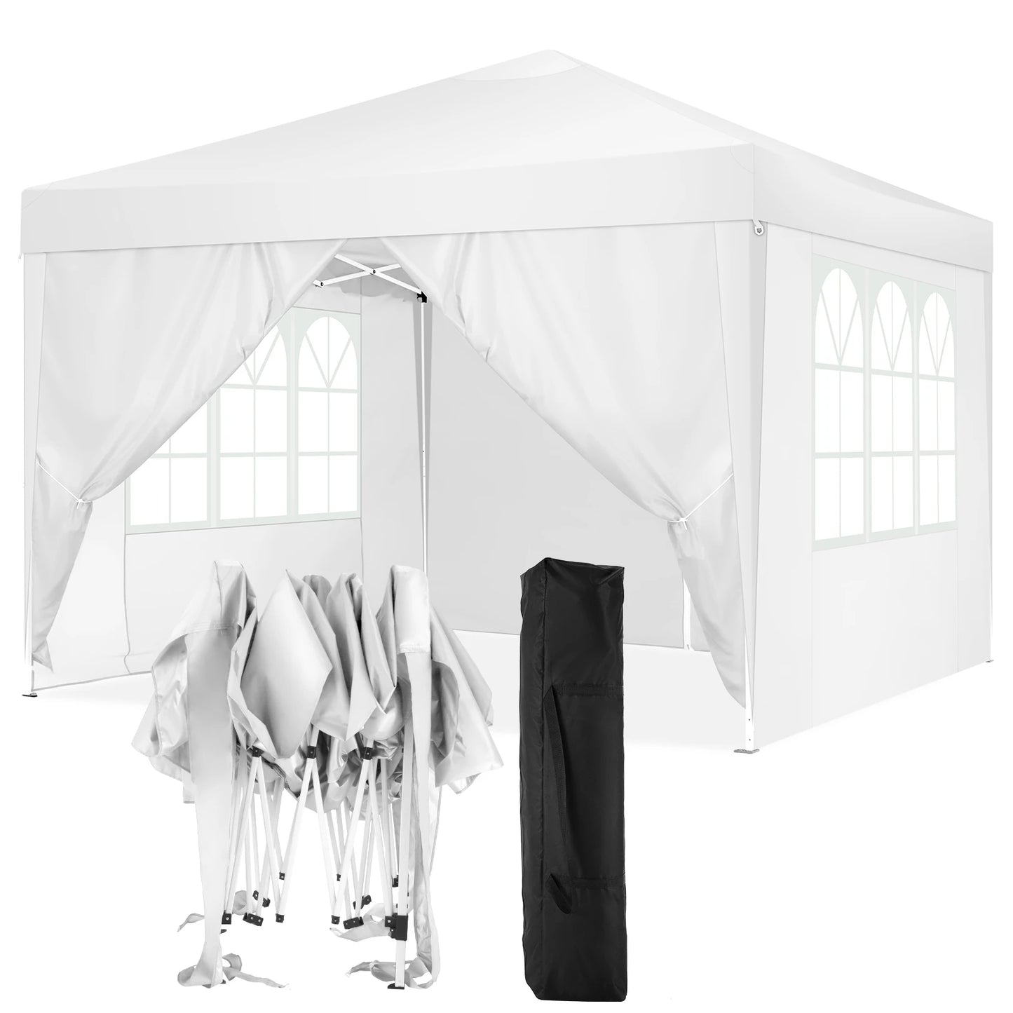 Cobizi Pop Up Canopy Tent 4 Sidewalls Waterproof Shelter